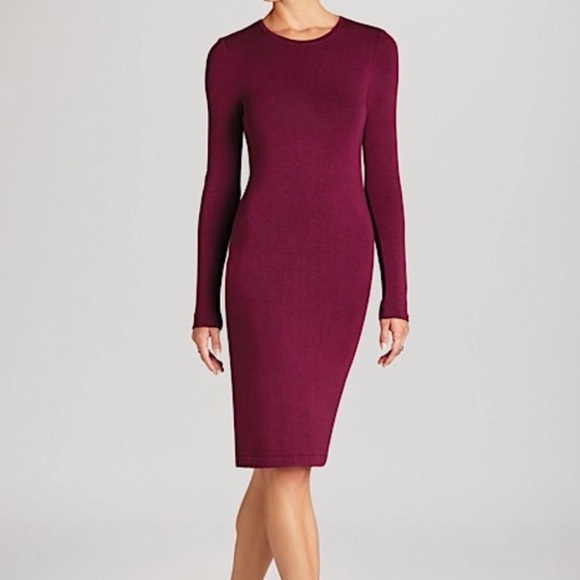 BCBGMAXAZRIA Savannah Cut Out Dress NWT $118 sz XS Bordeaux - Picture 3 of 12